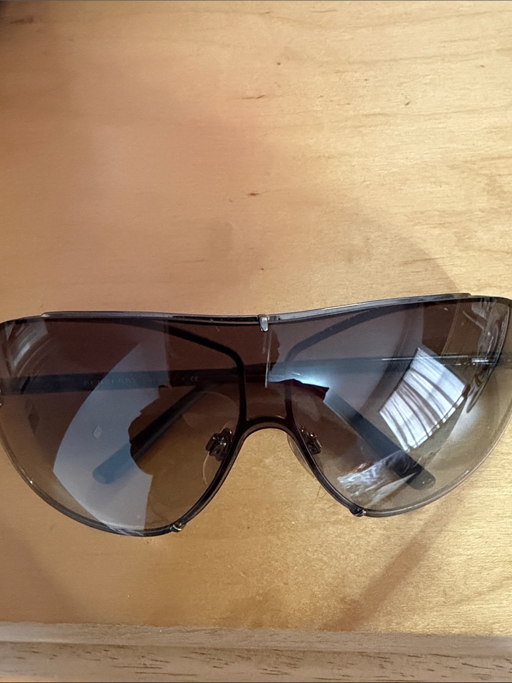 Burberry Brown Gradient Shield Sunglass Cover